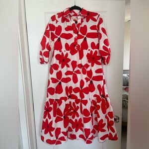 Anthropologie Bettina Tiered Shirt Dress: Maeve Size XS